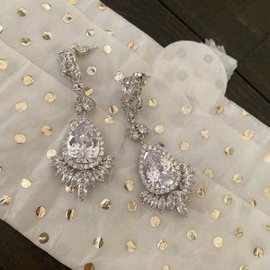 Wedding Earrings Art Deco